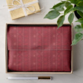 Red Nordic Muster Weihnachtsgeschenkpapier Seidenpapier (Geschenk)