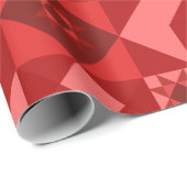 Red Nordic Star Christmas Bright Geschenkpapier (Rolleneckpunkt)