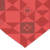 Red Nordic Star Christmas Bright Kurzer Tischläufer (Ecke)