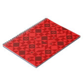 Red Nordic Star Christmas Bright Notizblock (Linke Seite)