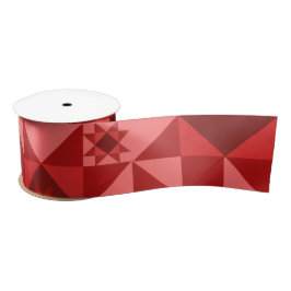 Red Nordic Star Christmas Bright Satinband