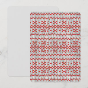 RED NORDIC STRICK 4.5x6.25 Flachkarte / Vertikal Karte
