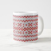 RED NORDIC STRICK Big Tasse (Vorderseite Rechts)
