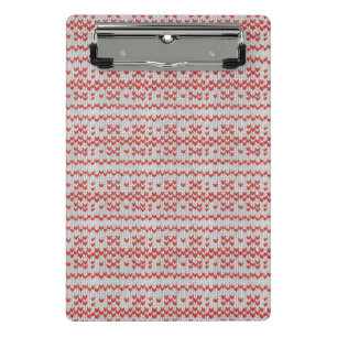 RED NORDIC STRICK Mini-Zwischenablage Mini Klemmbrett