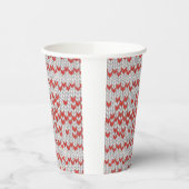RED NORDIC STRICK Paper Cups Pappbecher (Links)