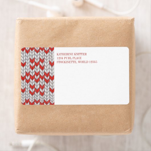 RED NORDIC STRICK Versandadresse Labels (Insitu)