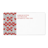 RED NORDIC STRICK Versandadresse Labels (Vorne)