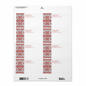 RED NORDIC STRICK Versandadresse Labels (Vorne)