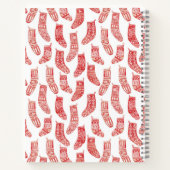 Red Nordic Strumpfs Custom Christmas Rezept Notizblock (Rückseite)