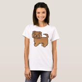 Red Norfolk Terrier T-Shirt (Vorne ganz)