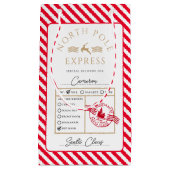 Red North Pole Express Sonderlieferung Weihnachten Kleine Geschenktüte (Vorderseite)