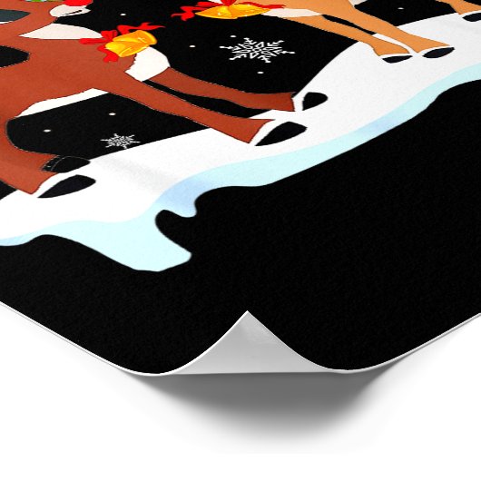 Red Nose Reindeer And Clarice Christmas Tree Kids  Poster (Ecke)