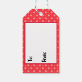 Red Nose Reindeer Geschenkanhänger (Rückseite)