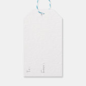 Red Nose Reindeer  Geschenkanhänger (Rückseite)