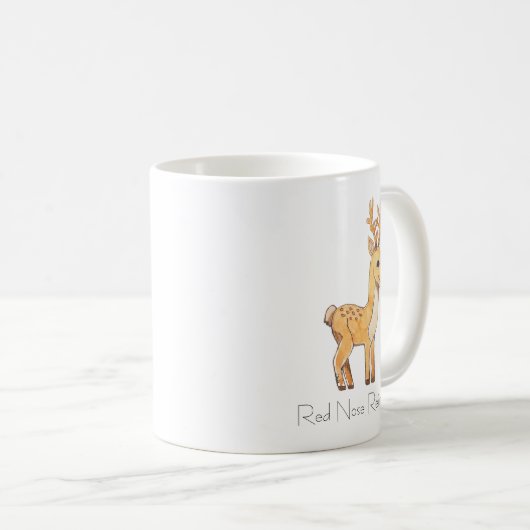 Red Nose Reindeer  Kaffeetasse (VorderseiteRechts)