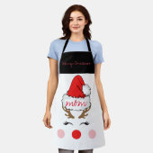 Red Nose Reindeer Santa's Hat frohe Weihnachts-Mam Schürze (Getragen)