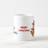 Red Nose Reindeer Vintage Kunst Kaffeetasse (Mittel)