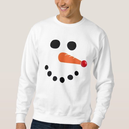 Red Nose Snowman Sweatshirt (Vorderseite)