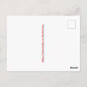 Red Nosed Beten Mantis Merkwürdige Weihnachtspostk Postkarte (Rückseite)