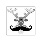 Red Nosed Rudolph mit Mustache + Ihre Idee Gummistempel (Prägung)