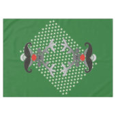 Red Nosed Rudolph mit Mustache + Ihre Idee Tischdecke (Vorderseite (Horizontal))