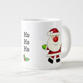Red Nosed Santa Jumbo-Tasse (Vorderseite Rechts)