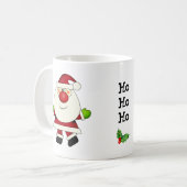 Red Nosed Santa Kaffeetasse (Vorderseite Links)