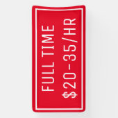 Red Now Hating Sign Banner (Vertikal)