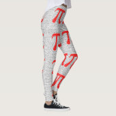 Red Number pi ist ein mathematisches Konstantensym Leggings (Rechts)
