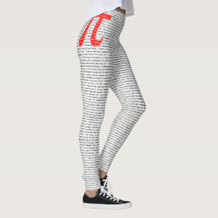 Red Number pi ist ein mathematisches Konstantensym Leggings