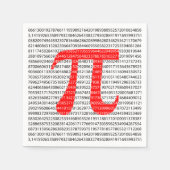 Red Number pi ist ein mathematisches Konstantensym Serviette (Vorderseite)