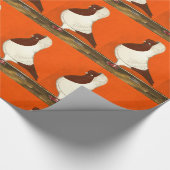 Red Nun Pigeon Geschenkpapier (Ecke)