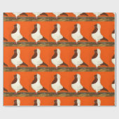Red Nun Pigeon Geschenkpapier (Flach)