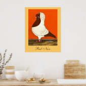 Red Nun Pigeon Poster (Küche)