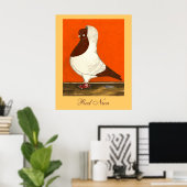 Red Nun Pigeon Poster (Heimbüro)