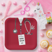 Red Nurse Grad 2025 Party Paper Teller (Party)