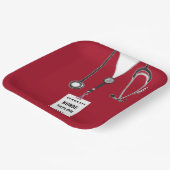 Red Nurse Grad 2025 Party Paper Teller (Gewinkelt)