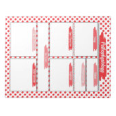 Red Nursing - Pathophysiology Template Notizblock (Vorderseite)