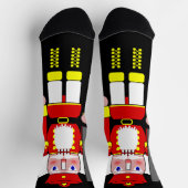 Red Nutcracker Christmas Socken (Oben)