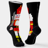 Red Nutcracker Christmas Socken (Gewinkelt)