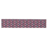 Red Nutcracker Fantasy Pattern Mittelgroßer Tischläufer (Horizontal)