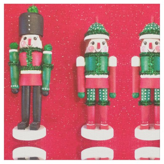 Red Nutcracker Friends Stoff (Nahaufnahme)