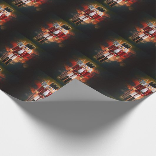 Red Nutcracker Geschenkpapier (Ecke)