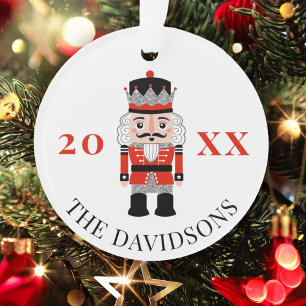 Red Nutcracker Prinzen Weihnachts-Foto Ornament