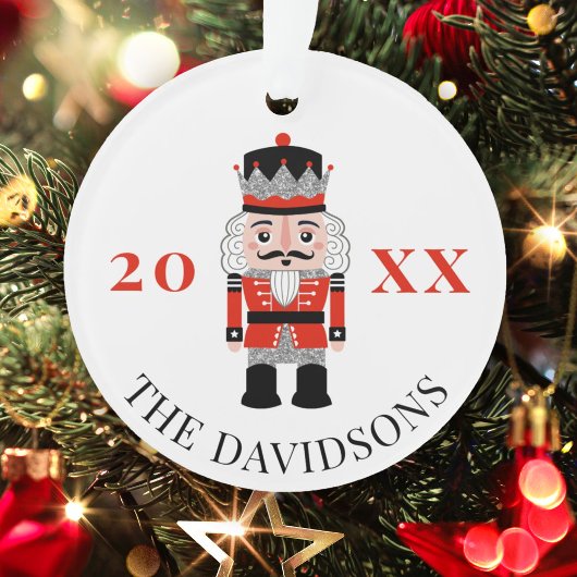 Red Nutcracker Prinzen Weihnachts-Foto Ornament