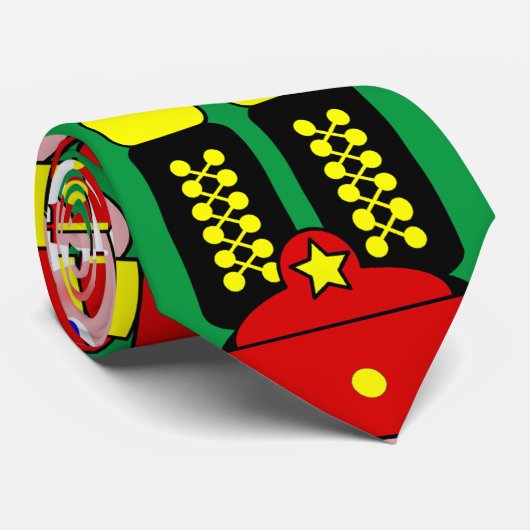 Red Nutcracker Soldier Weihnachten Krawatte (Gerollt)