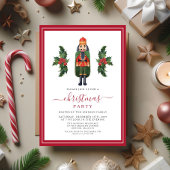 Red Nutcracker Weihnachts-Party Einladung