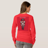 Red Nutcracker Weihnachts-T - Shirt (Schwarz voll)