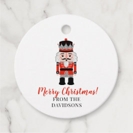 Red Nutcracker Weihnachtsfeiertag Geschenkanhänger