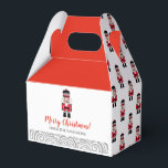 Red Nutcracker Weihnachtsfeiertag Geschenkschachtel<br><div class="desc">Eine niedliche Weihnachts-Gastgeschenk-Box. Und passen Sie es mit Ihrem Urlaub Gruß und Namen an. Entworfen für Sie von BlackBerry Boulevard.</div>